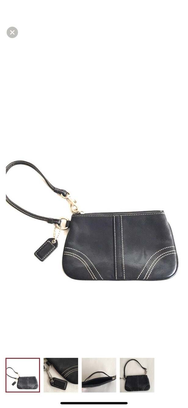 Coach leather Wristlet